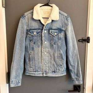 AllSaints - Denim Sherpa Jacket